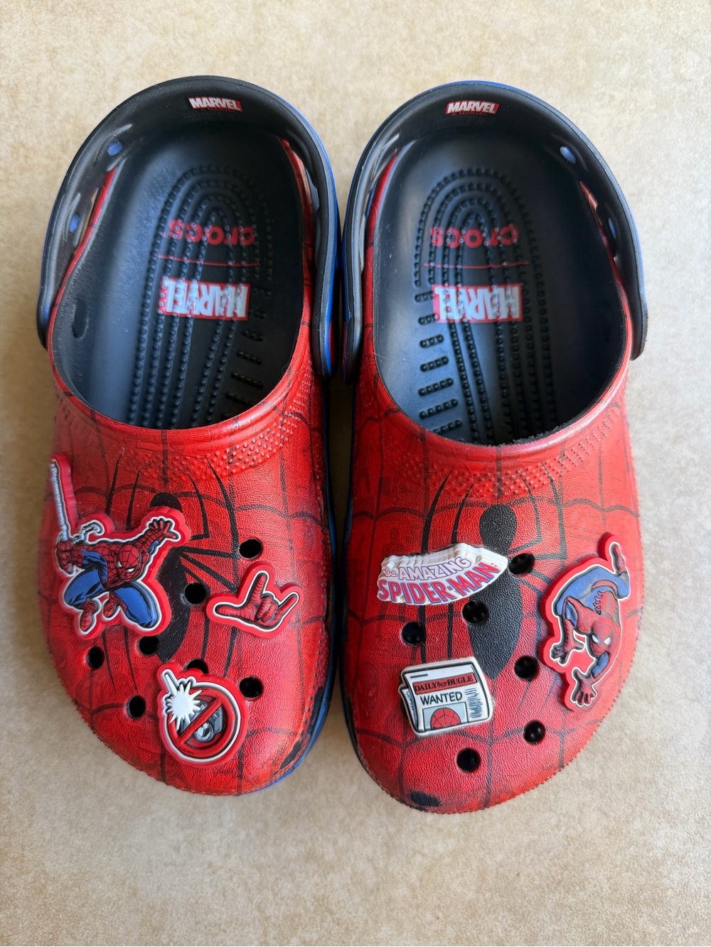 Marvel Spider-Man Red and Black Kids’ Crocs